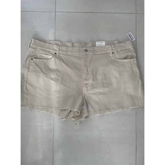 Old Navy Shorts Jean Denim Cut Off Frayed Sky Hi A-Line - Picture 1 of 12